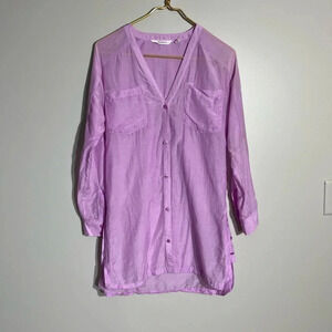 Athleta Lightweight Long Sleeve Lavendar Tunic Size XXS
